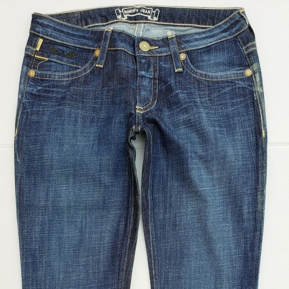 New ROBIN'S JEAN sz 29 Rock & Roll Straight Jeans - Picture 6 of 8